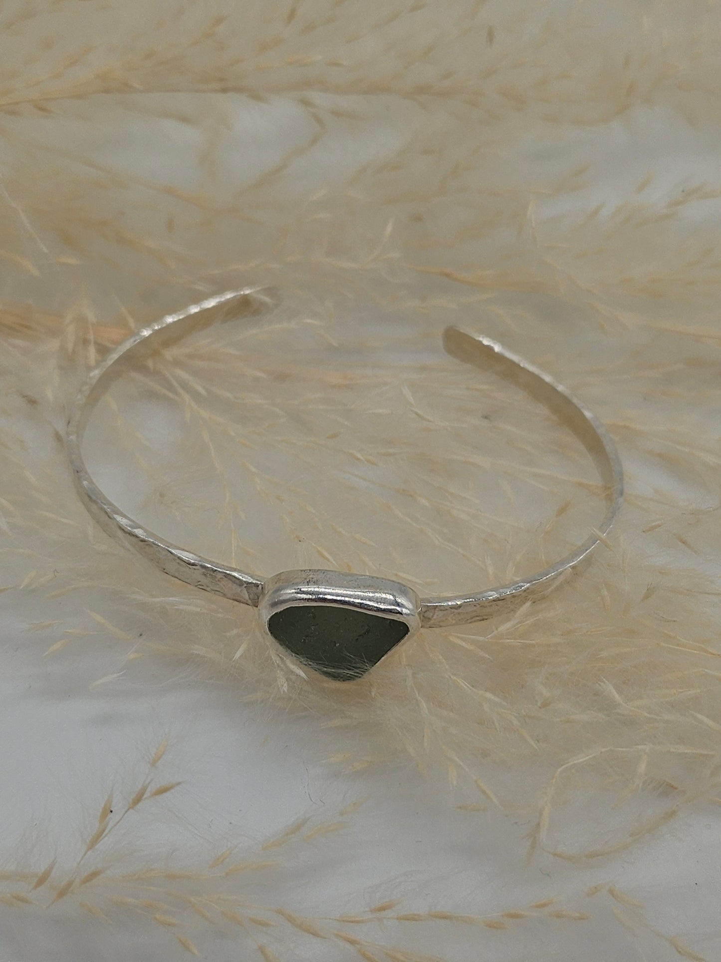 Beautiful sterling silver Hammered Cuff