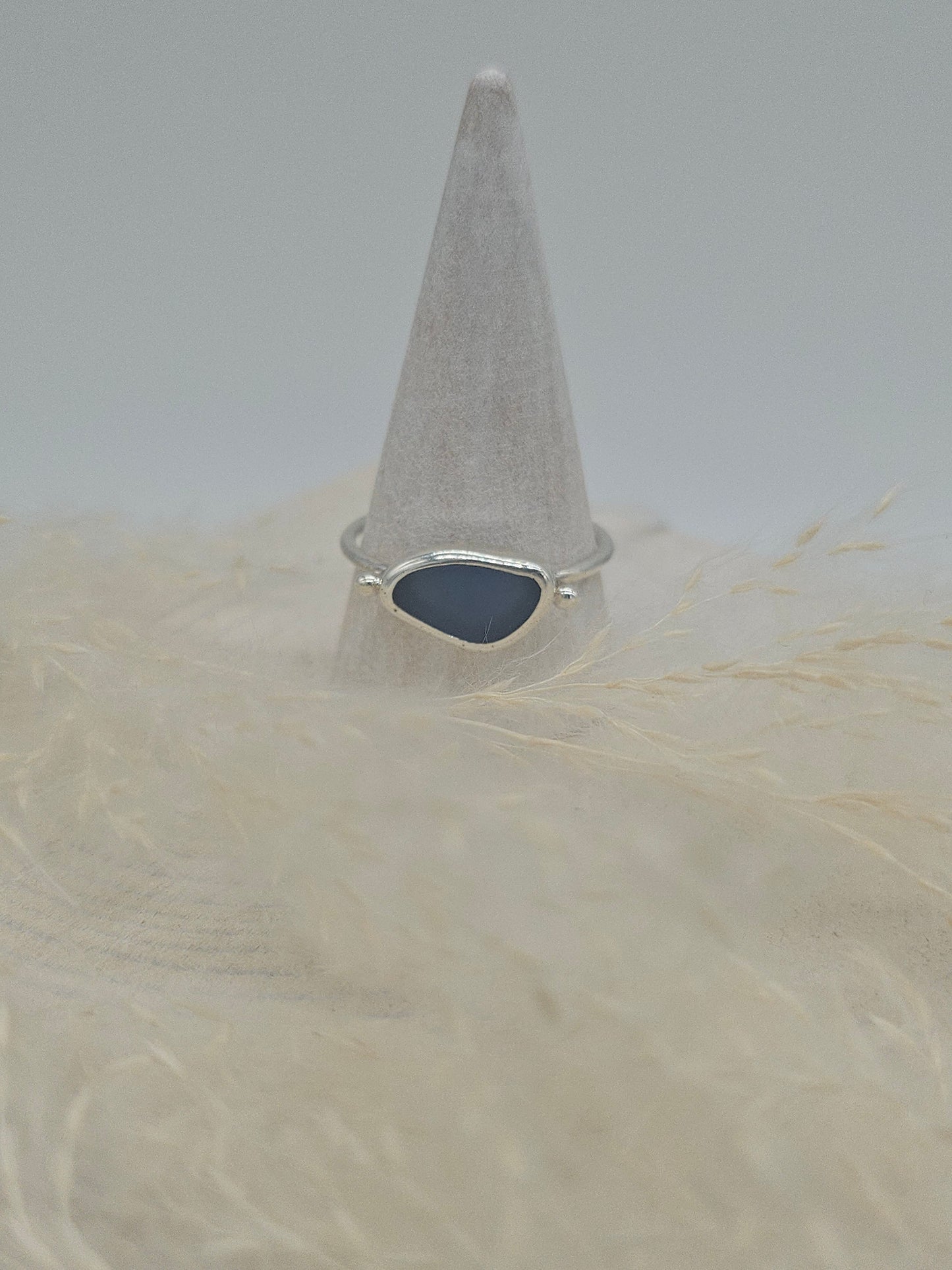 Cornish Sea Glass Ring - Size U