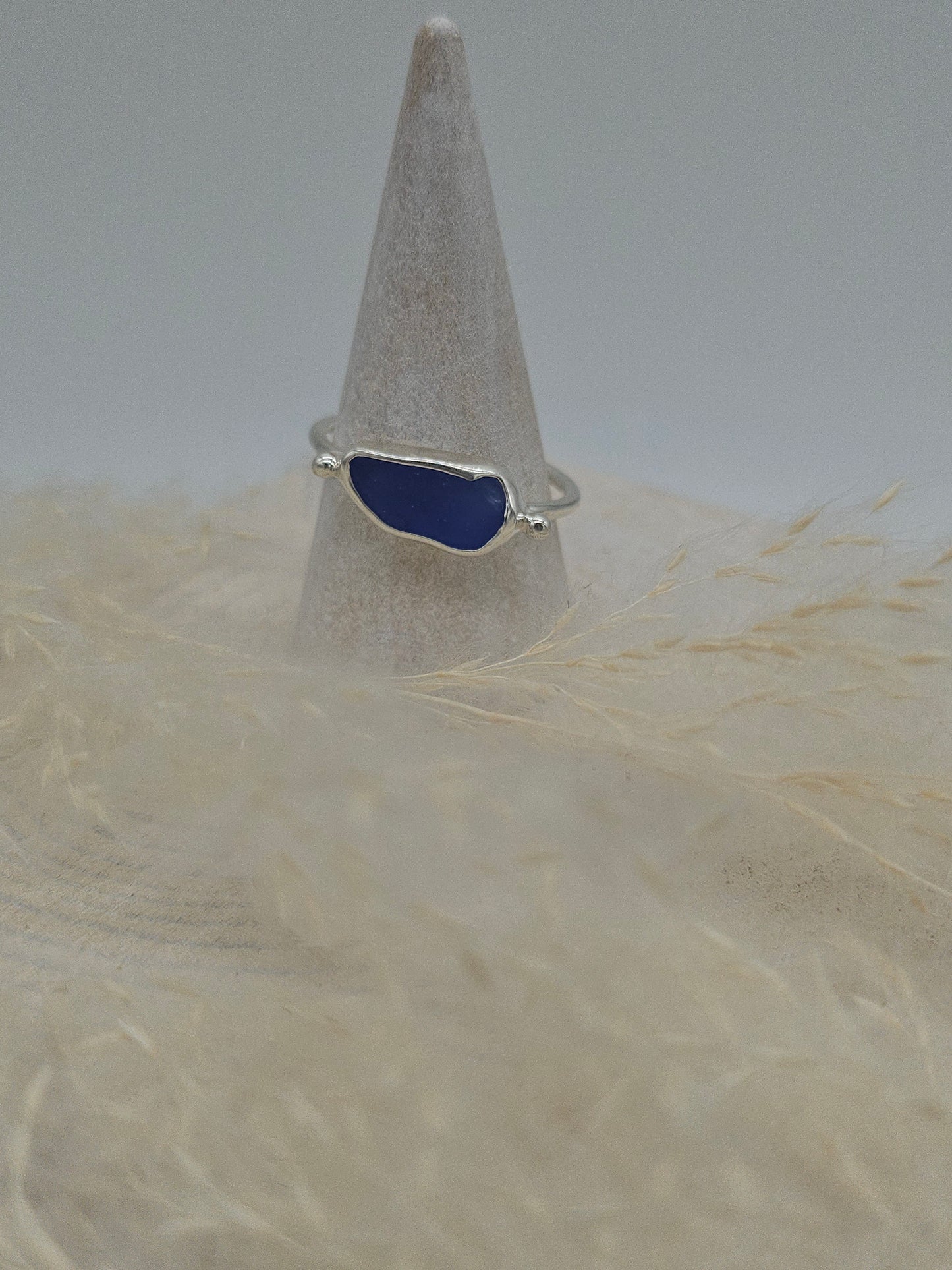 Cornish Sea Glass Ring - Size S