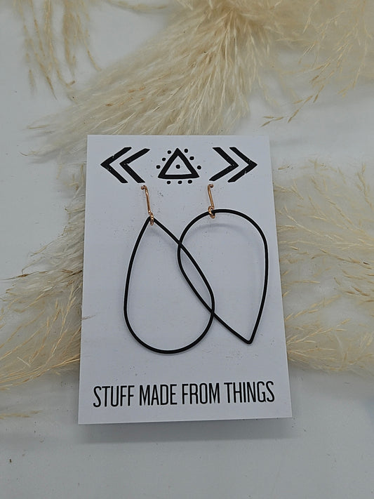 Made From Things Copper & Black Earrings