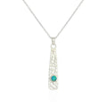 Hammered Opal Pendant