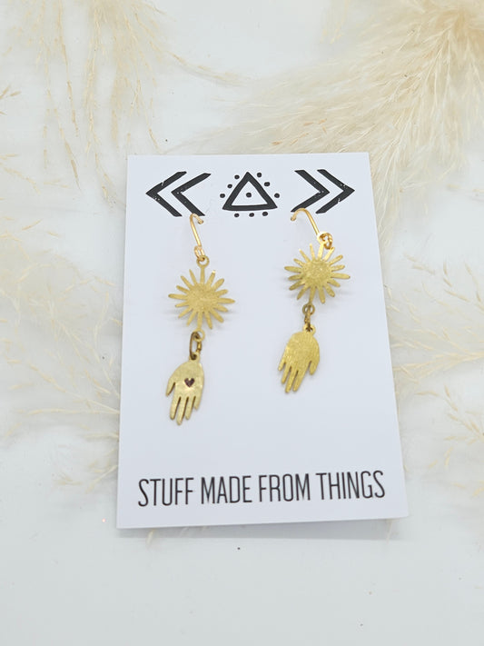 Made From Things Bestowal Hand Earrings