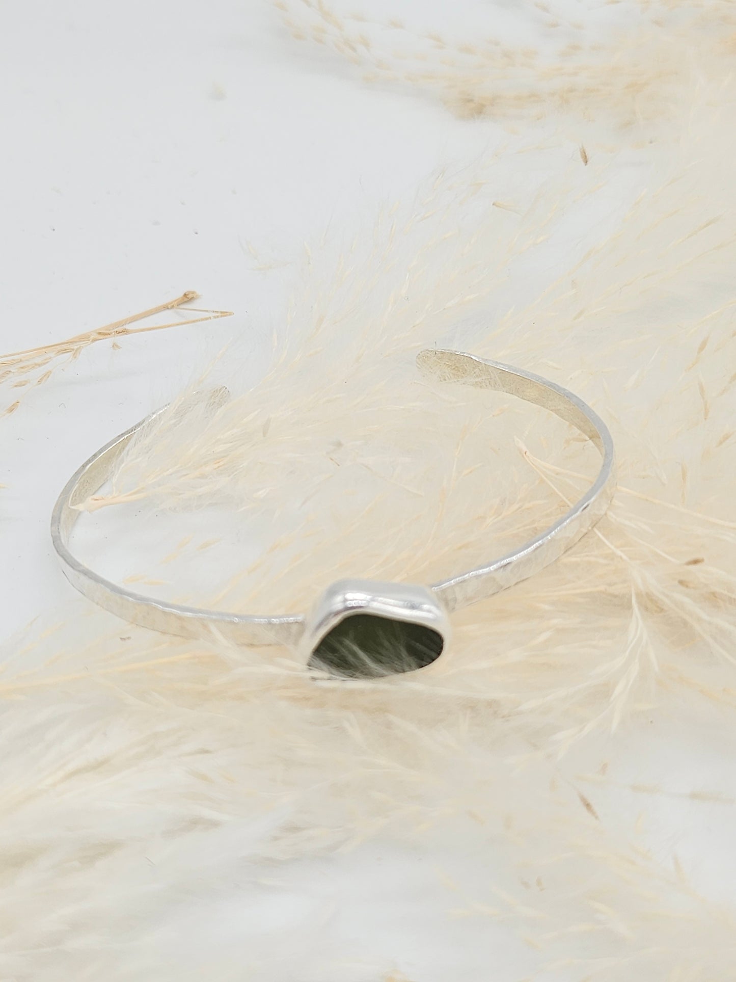 Beautiful sterling silver Hammered Cuff