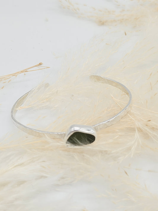 Beautiful sterling silver Hammered Cuff