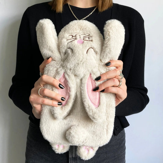 Secret Garden Cream Rabbit Hot Water Bottle