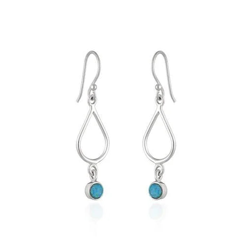 Drop Opal Earrings