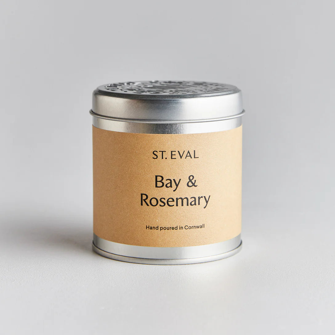 Bay & Rosemary Scented Tin Candle