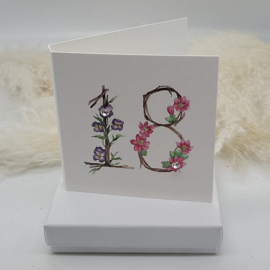 Boxed Earring Card - 18th