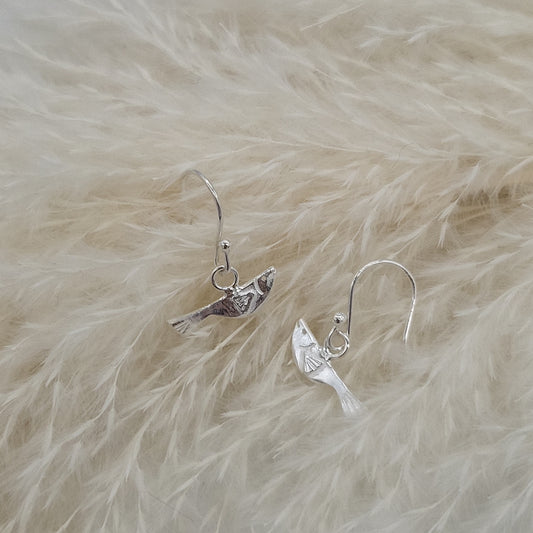 Flat Fish Drop Earrings