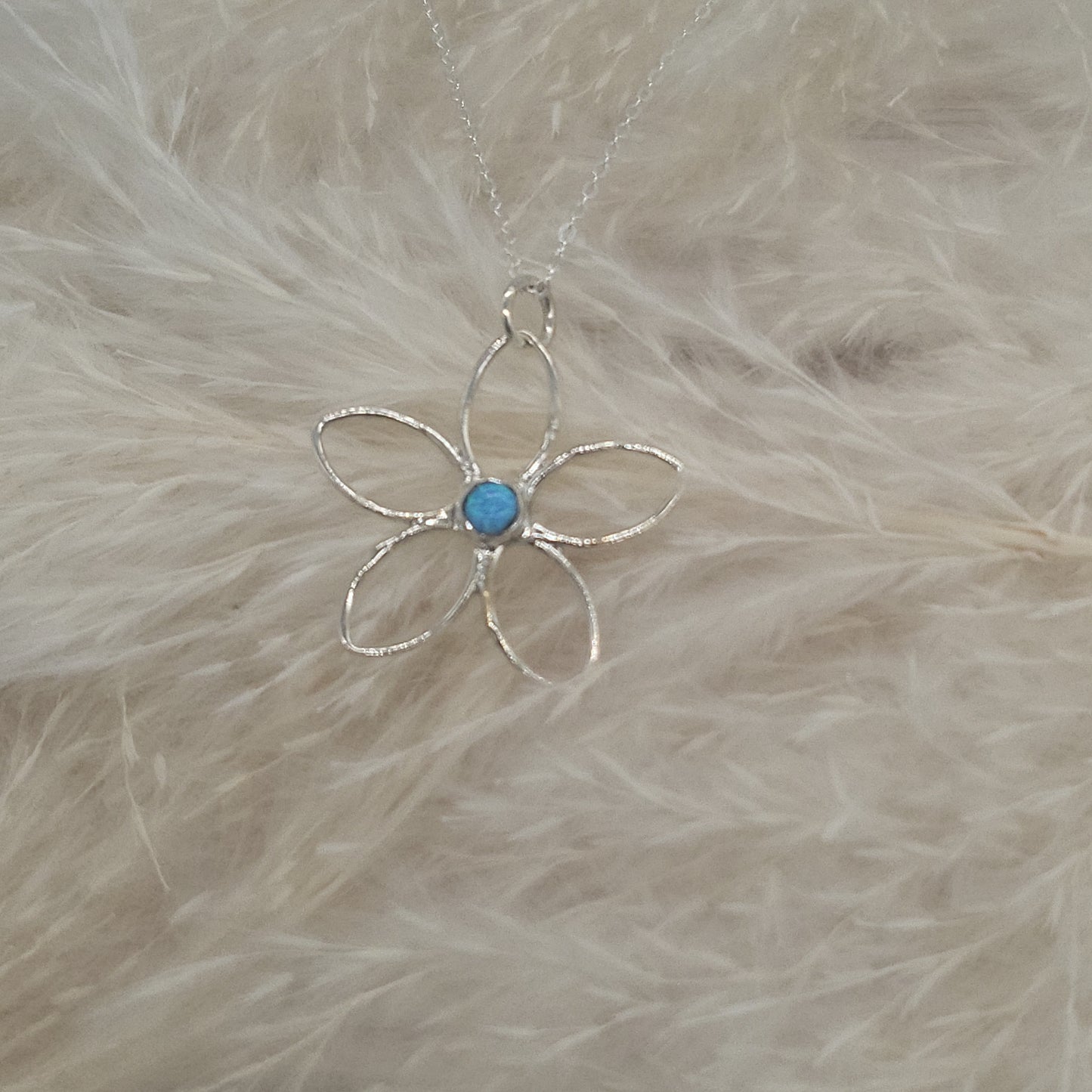 Wire Flower Pendant