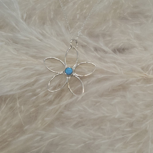 Wire Flower Pendant