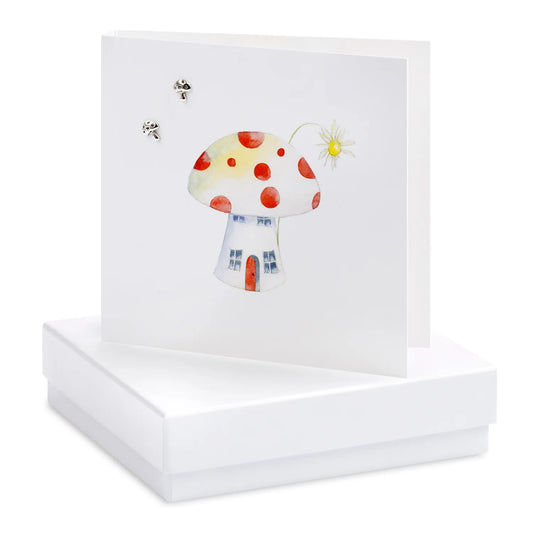 Boxed Earring Card - Toadstool