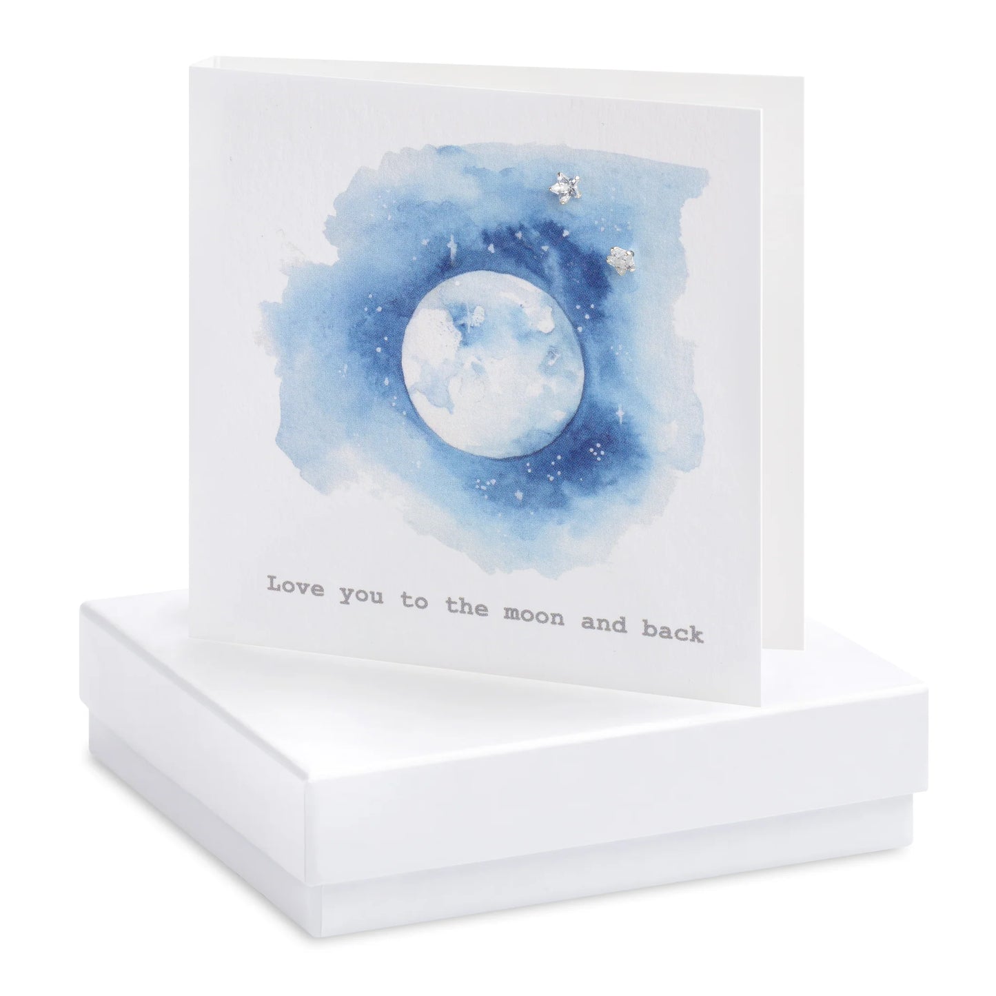 Boxed Earring Card - Love you to the moon and back